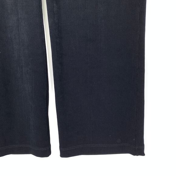 SOLD Chicos Travelers Pants Womens 1P US MP Black Straight Leg Pull On - Picture 5 of 7